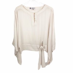 Jennifer Lopez Dolman Sheer Blouse Small